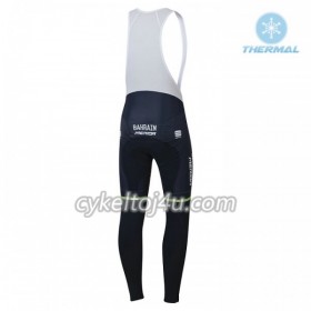 Cykelbukser 2018 Bahrain-Merida N001 Vinter Thermal Fleece